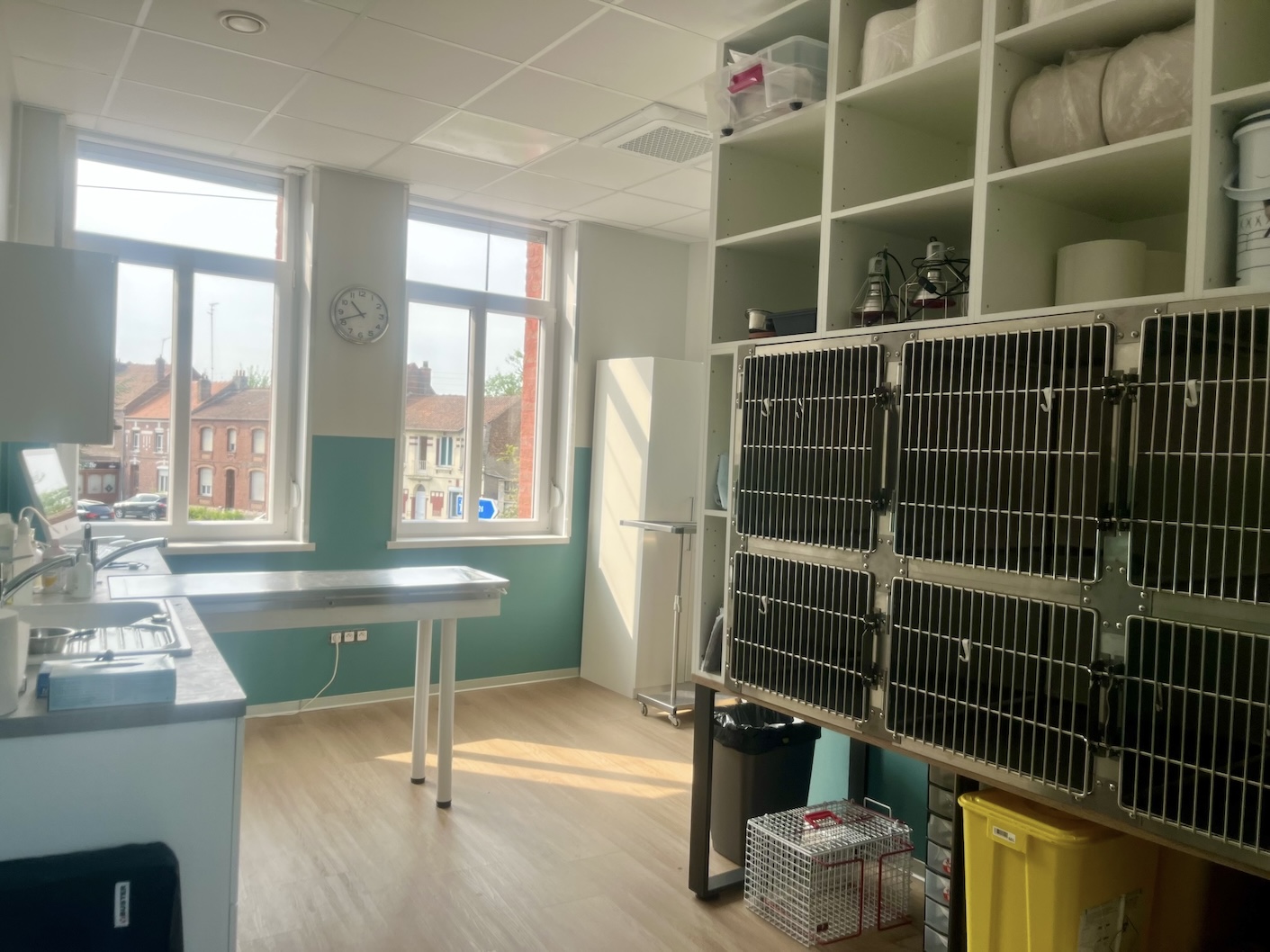 Salle de consultation et isolation des contagieux